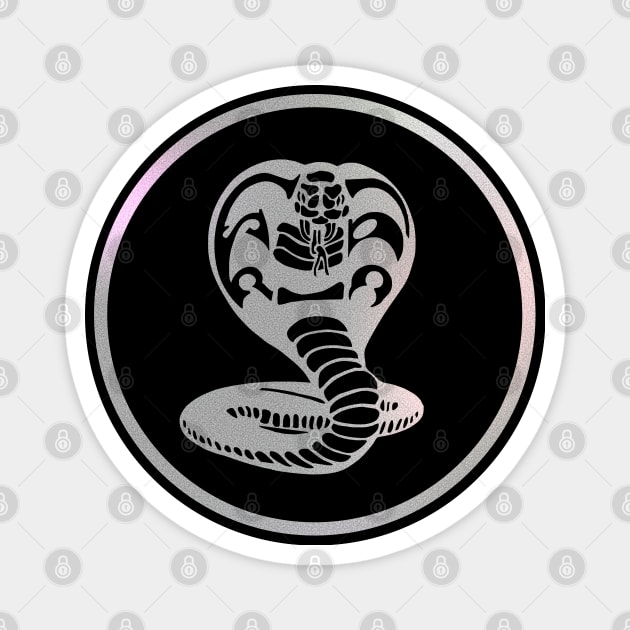 Cobra Logo Silver Magnet by deanbeckton